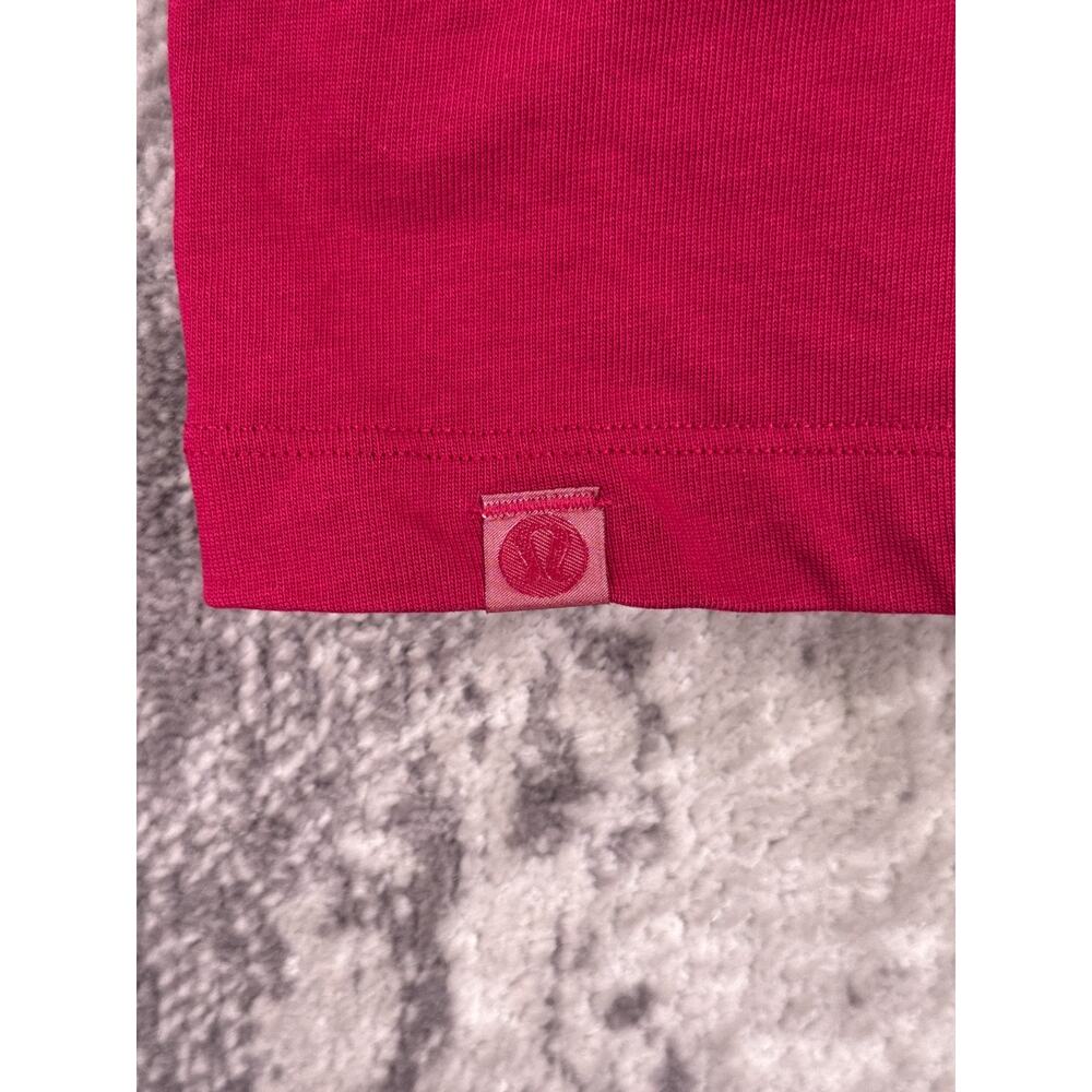 Lululemon Shirt XXL Mens Heavyweight Cotton Jersey T Shirt Berry Rumble - Picture 4 of 7